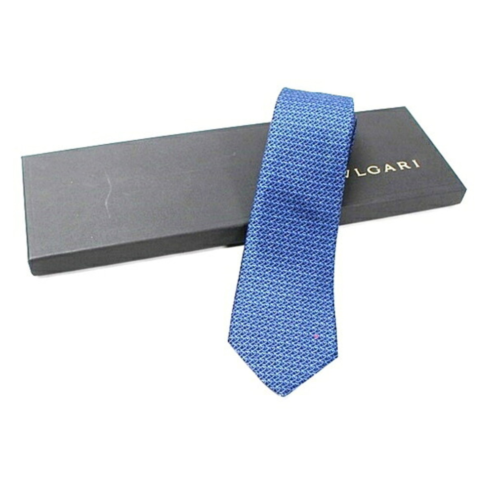 Bulgari Silk Tie, Sevenfold, Heart Design, BVLGARI, Men's